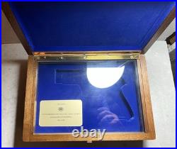 Sig 125 Jahre Presentation/Collector Gun Case, Mahogany, Plexi Glass withKey