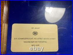 Sig 125 Jahre Presentation/Collector Gun Case, Mahogany, Plexi Glass withKey