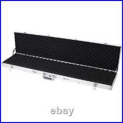 Silver New Framed Locking Gun Pistol HandGun Lock Box Hard Storage Carry Case Silver New Framed Locking Gun Pistol HandGun Lock Box Hard Storage Carry Case