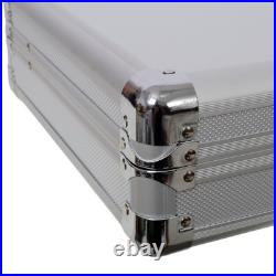 Silver New Framed Locking Gun Pistol HandGun Lock Box Hard Storage Carry Case Silver New Framed Locking Gun Pistol HandGun Lock Box Hard Storage Carry Case