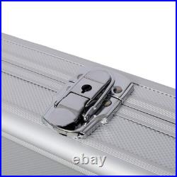 Silver New Framed Locking Gun Pistol HandGun Lock Box Hard Storage Carry Case Silver New Framed Locking Gun Pistol HandGun Lock Box Hard Storage Carry Case