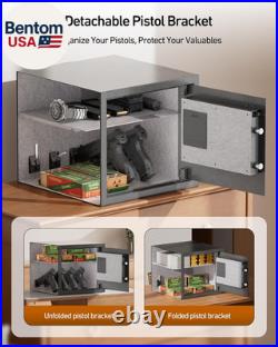 Smart Gun Safe for Multiple Pistols Automatic Lock Safe Box with LCD Display/V