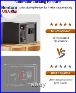 Smart Gun Safe for Multiple Pistols Automatic Lock Safe Box with LCD Display/V