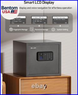 Smart Gun Safe for Multiple Pistols Automatic Lock Safe Box with LCD Display/V