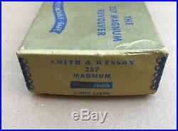Smith & Wesson 357 Magnum Pre-27 5 Nickel Blue Gold Box