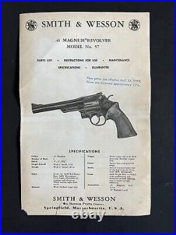 Smith & Wesson S&W Wood Presentation Box Model 57.41 Magnum Revolver Paper Tool