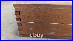 Smith & Wesson S&W style wood presentation case, hardwood, foam interior