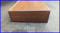 Smith & Wesson S&W style wood presentation case, hardwood, foam interior
