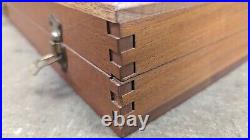 Smith & Wesson S&W style wood presentation case, hardwood, foam interior