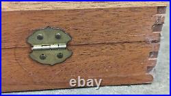 Smith & Wesson S&W style wood presentation case, hardwood, foam interior