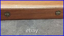 Smith & Wesson S&W style wood presentation case, hardwood, foam interior