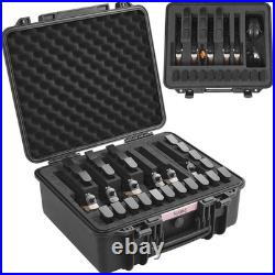 Spacious 6 Pistol Hard Case, Waterproof & Dustproof with Pre-Cut Lining