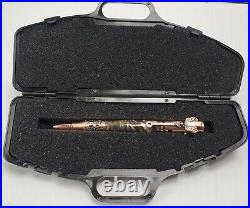 Sparkle Merlot Camo Deer Hunter Pen Hand Turned Alumilite Resin with Gun Case
