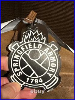 Springfield Armory Custom Leather Duffle/Overnight Bag New with tags