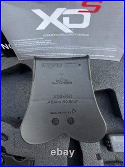 Springfield Armory XDS 45 Factory Hard Case + 2 Magazines, Holster, Mag Holder +