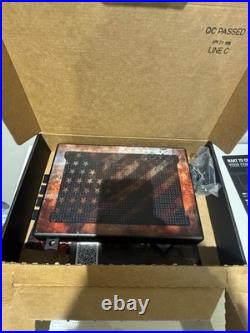 StopBox Compact Handgun Safe Case, with Lock, Rustic Flag Edition, Made in USA