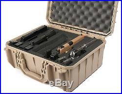 TAN Seahorse SE630FP4. 4 Handgun case with custom foam