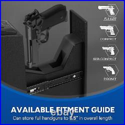 TOVOWORT Biometric Gun SafeGun Safe for Handgun 0.1S Quick Access Gun Safe fo