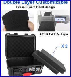 TSA Approved Gun Case Lockable for 1-4 Pistols, Waterproof Pistol Carrying Case