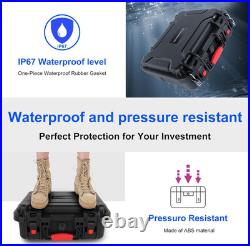 TSA Approved Gun Case Lockable for 1-4 Pistols, Waterproof Pistol Carrying Case