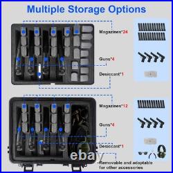 TSA Approved Gun Case Lockable for 1-4 Pistols, Waterproof Pistol Carrying Case