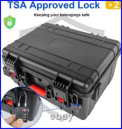 TSA Approved Gun Case Lockable for 1-4 Pistols, Waterproof Pistol Carrying Case TSA Approved Gun Case Lockable for 1-4 Pistols, Waterproof Pistol Carrying Case