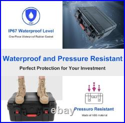 TSA Approved Gun Case Lockable for 1-4 Pistols, Waterproof Pistol Carrying Case