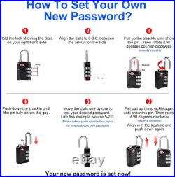 TSA Approved Gun Case Lockable for 1-4 Pistols, Waterproof Pistol Carrying Case