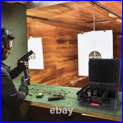 TSA Approved Gun Case Lockable for 1-4 Pistols, Waterproof Pistol Carrying Case