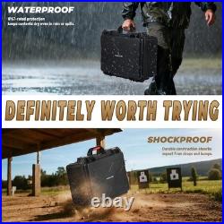 TSA Approved Gun Case for 7 Handguns, Lockable Hard Pistol Case with Pre-Cut Foa TSA Approved Gun Case for 7 Handguns, Lockable Hard Pistol Case with Pre-Cut Foa