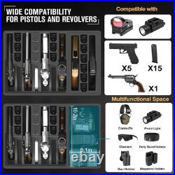 TSA Approved Gun Case for Pistol Holds Multiple Handguns Case Air Travel Har