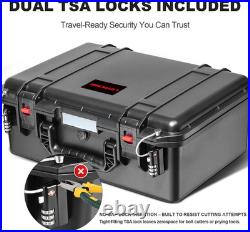 TSA Approved Gun Case for Pistol Holds Multiple Handguns Case Air Travel Har