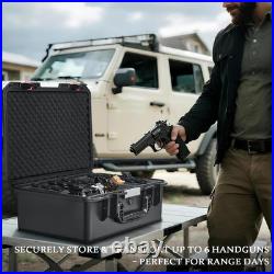 TSA Approved Gun Case for Pistol Holds Multiple Handguns Case Air Travel Har