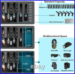 TSA Approved Gun Case for Pistol Holds Multiple Handguns Case Air Travel Hard Sh