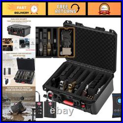 TSA Approved Hard Shell Gun Case for Multiple Handguns Waterproof, Dustproof