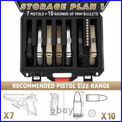TSA Approved Hard Shell Gun Case for Multiple Handguns Waterproof, Dustproof