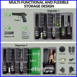 TSA Approved Hard Shell Gun Case for Multiple Handguns Waterproof, Dustproof
