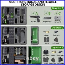 TSA Approved Hard Shell Gun Case for Multiple Handguns Waterproof, Dustproof