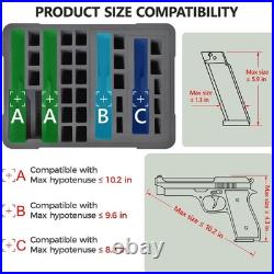 TSA Approved Hard Shell Gun Case for Multiple Handguns Waterproof, Dustproof