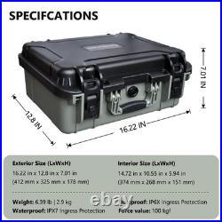 TSA Approved Hard Shell Gun Case for Multiple Handguns Waterproof, Dustproof