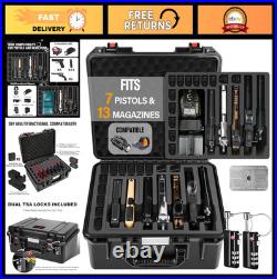 TSA Approved Hard Shell Gun Case for Pistol Waterproof, Heavy Duty, Multi-Hand