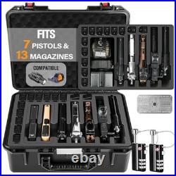 TSA Approved Hard Shell Gun Case for Pistol Waterproof, Heavy Duty, Multi-Hand