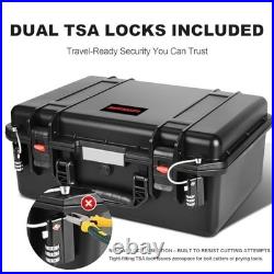 TSA Approved Hard Shell Gun Case for Pistol Waterproof, Heavy Duty, Multi-Hand