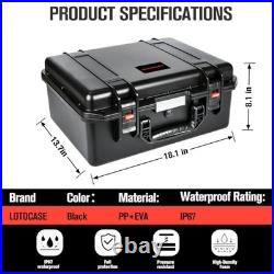 TSA Approved Hard Shell Gun Case for Pistol Waterproof, Heavy Duty, Multi-Hand