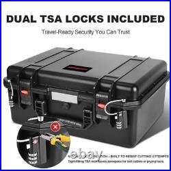 TSA Approved Hard Shell Pistol Case Waterproof Gun Case for Multiple Handguns