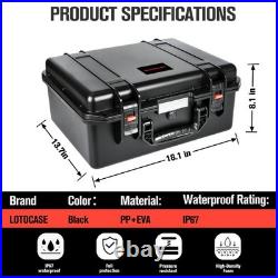 TSA Approved Hard Shell Pistol Case Waterproof Gun Case for Multiple Handguns