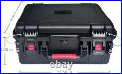 TSA Approved Pistol Case Waterproof IP68 Hard Travel Gun Storage for 5 Handgun