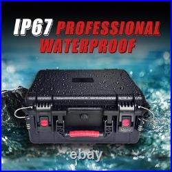 TSA Approved Pistol Case Waterproof IP68 Hard Travel Gun Storage for 5 Handgun