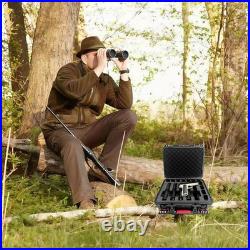 TSA Approved Pistol Case Waterproof IP68 Hard Travel Gun Storage for 5 Handgun