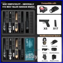 TSA Approved Pistol Case for Multiple Handguns Waterproof Hard Gun Case with P